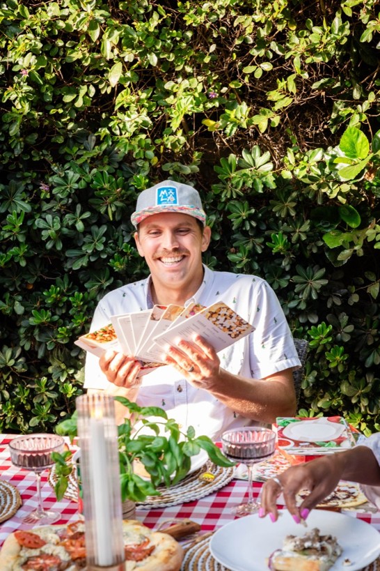 Pizza Party Card Deck launch photography